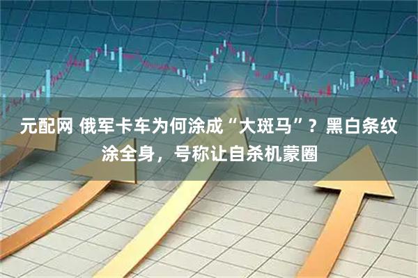 元配网 俄军卡车为何涂成“大斑马”？黑白条纹涂全身，号称让自杀机蒙圈